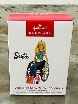 Hallmark Ornament Barbie Fashionista Wheelchair NEW Mint 2023