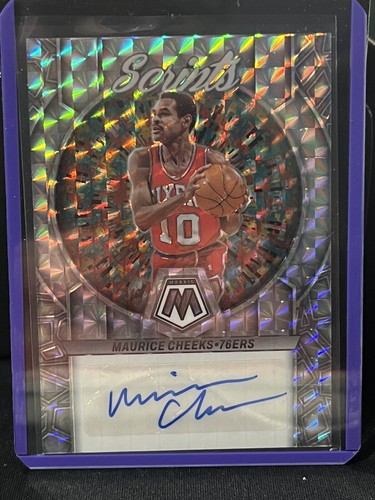 2022-23 Panini Mosaic Maurice Cheeks Scripts Prizm Auto