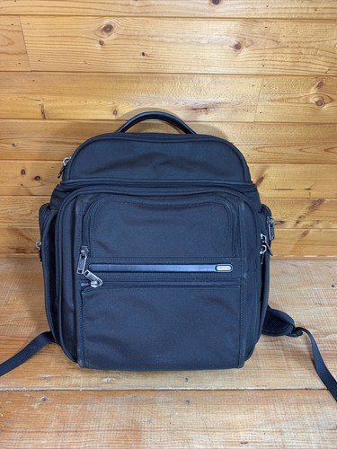 TUMI Alpha Laptop Backpack Black Ballistic Nylon 26186D4 Genuine Bag
