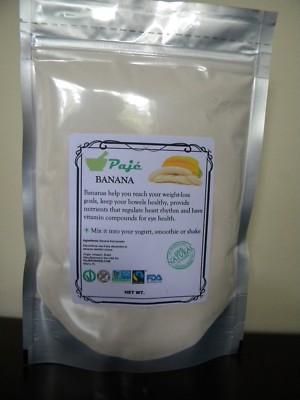 BANANA powder 8oz - 1/2lb , SE Brazil origin, gluten free, non-GMO PAJE