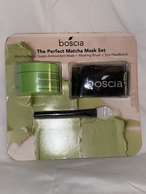 Boscia The Perfect Matcha Mask Set Super-Antioxidant Mask + Brush + Headband