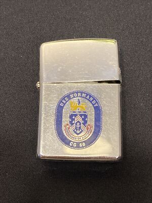 USS NORMANDY CG60 Zippo Lighter Vintage