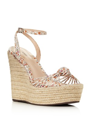 

Женские бежевые кожаные эспадрильи на танкетке SCHUTZ 2 дюйма на платформе Gianne Toe 8,5 B, Бежевый, S0313901870001