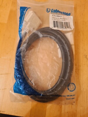 DVI-D 2M Cable - Dual Link Male to Male - CablesToGo C2G 26911 - DL M/M - 6ft