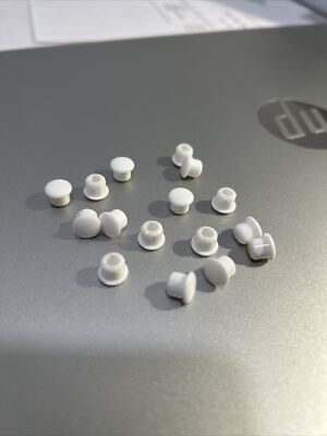 8 Pack White Plastic 3/16'' Hole Plugs                     2-5mm-100-P