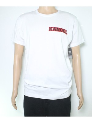 

KANGOL Мужская белая футболка с графическим логотипом, Белый, KB918N504