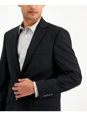 

CALVIN KLEIN Мужской черный приталенный эластичный костюм