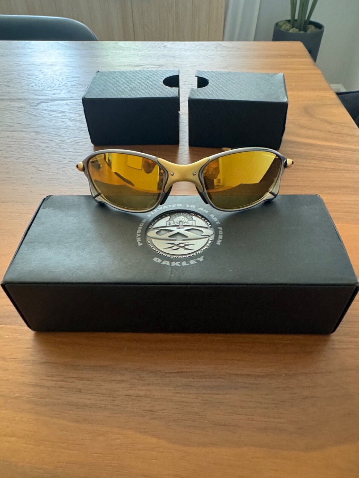 爆レア★絶版★オークリー OAKLEY XXメタル 24K NOS Rare Vintage Oakley XX X-Metal Sunglasses Gold 24K