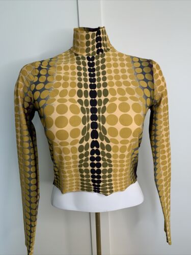 1995 Jean Paul Gaultier Vintage Maille Cyber Dot Top Turtle 1995 Jean Paul Gaultier Vintage Maille Cyber Dot Top Turtle