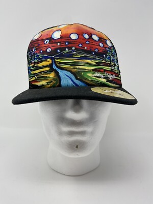 Abby Paffrath Art 4 All River Sky Mountains SnapBack Adjustable Hat Cap NWT