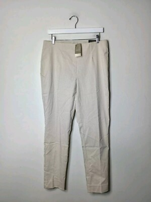 NEW Chico's So Slimming Brigitte Dot Print Ankle Pant Cement Size 1/Medium/8 $99