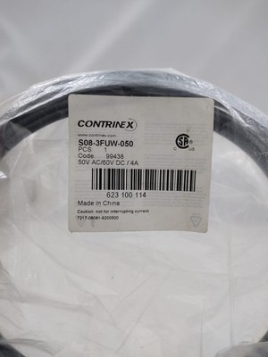 CONTRINEX S08-3FUW-050 M8 3-Pin Buchse Rechter Winkel Sensorkabel 5M Neu