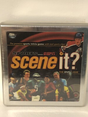 Scene it? Vintage DVD Sports Trivia ESPN Game Sealed NIP Metal Box 2+ Players