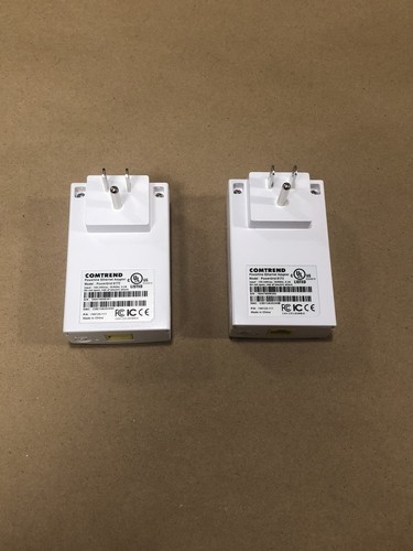 2 Units - Comtrend G.hn 1200 Mbps Powerline Ethernet Bridge Adapter PG-9172