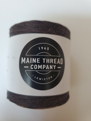 Waxed Polycord 210' Maine Thread Brown 0.35'' thick Made in USA