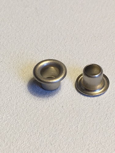 Bag Of 200 5MM Brass Nickel Colored Eyelet Cores Grommet