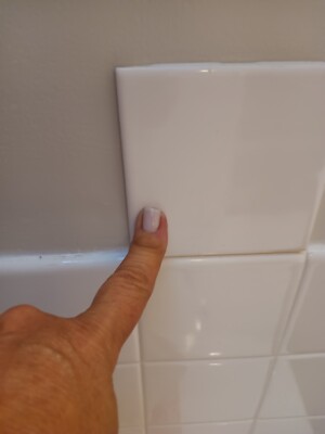 *Chalk-Off-White* Glossy Tile by Wenczel 4-5/16''- 4-3/8''        11 Available 