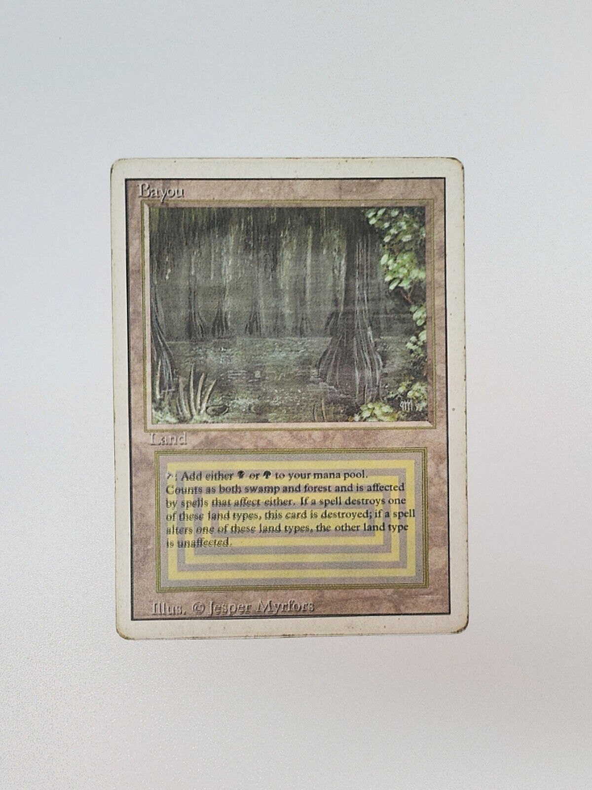 Magic the Gathering MTG 3rd Ed (Revised) Bayou - HEAVY PLAY Magic the Gathering MTG 3rd Ed (Revised) Bayou - HEAVY PLAY