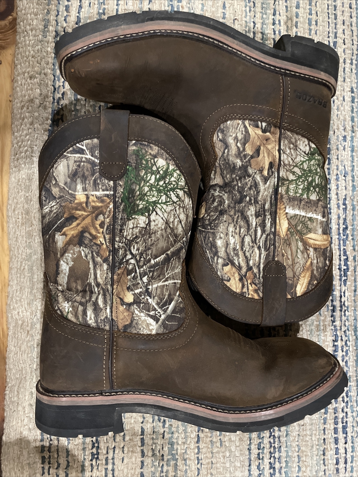 Ботинки Brazos Camo Square Soft Toe 