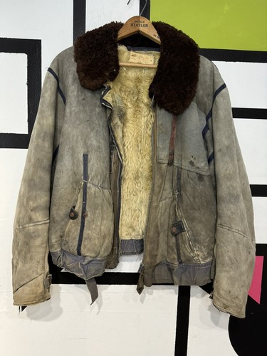30〜40's Luftwaffe linner jacket Original German WWII Luftwaffe Pilot Winter Weight Channel