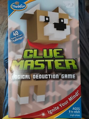 Clue Master Thinkfun Logical Deduction Game Reasoning 40 Challenges NEW Sealed