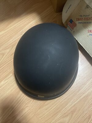 Kylin KY-602 German Style Flat Black Advanced Motorcycle Half Helmet Size XLarge
