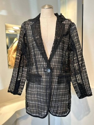 Pre-owned Byron Lars Women's Boyfriend Jacket In Black - Size S