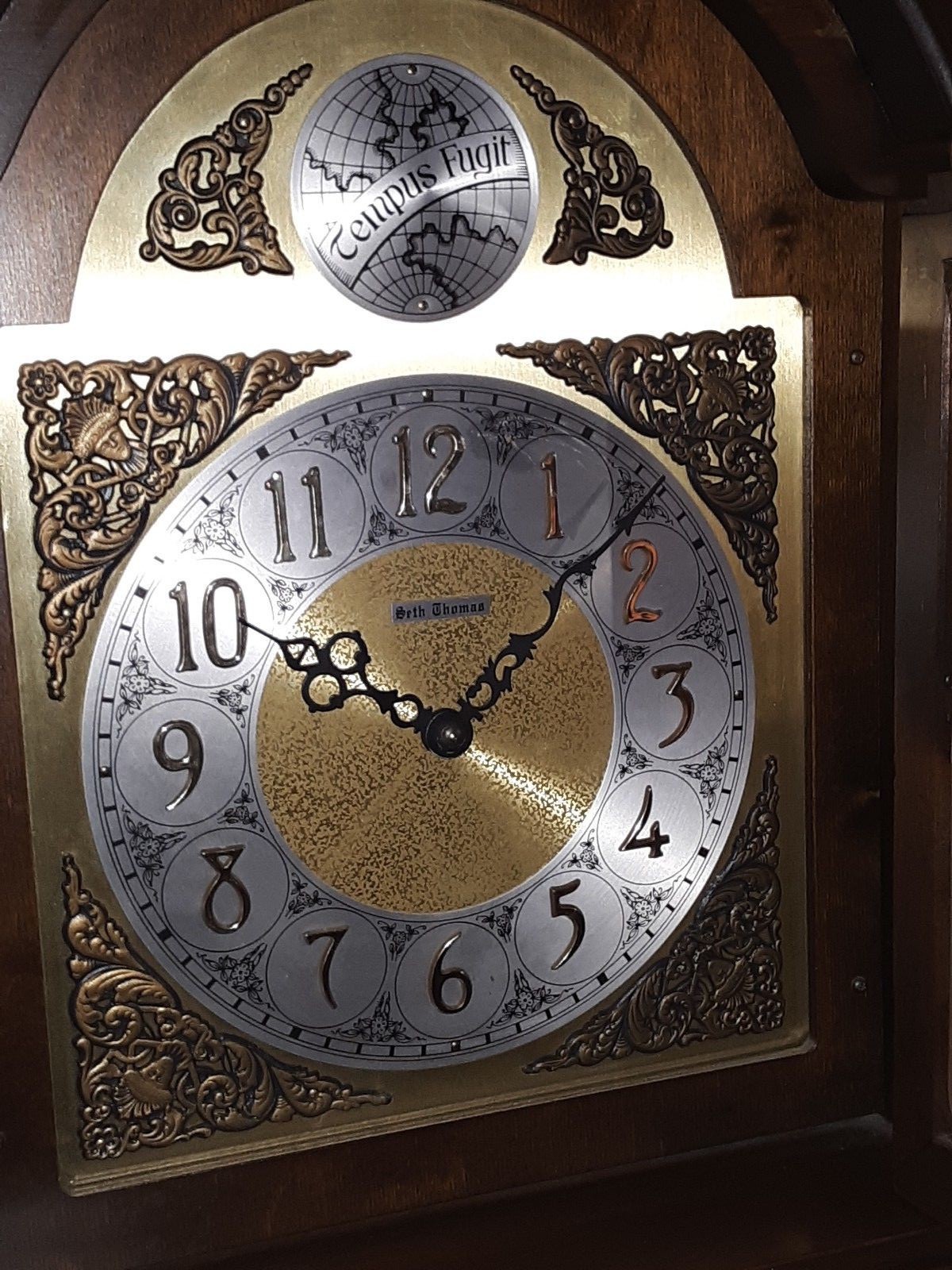 Vintage Seth Thomas  Grandfather Floor Clock  6 '5