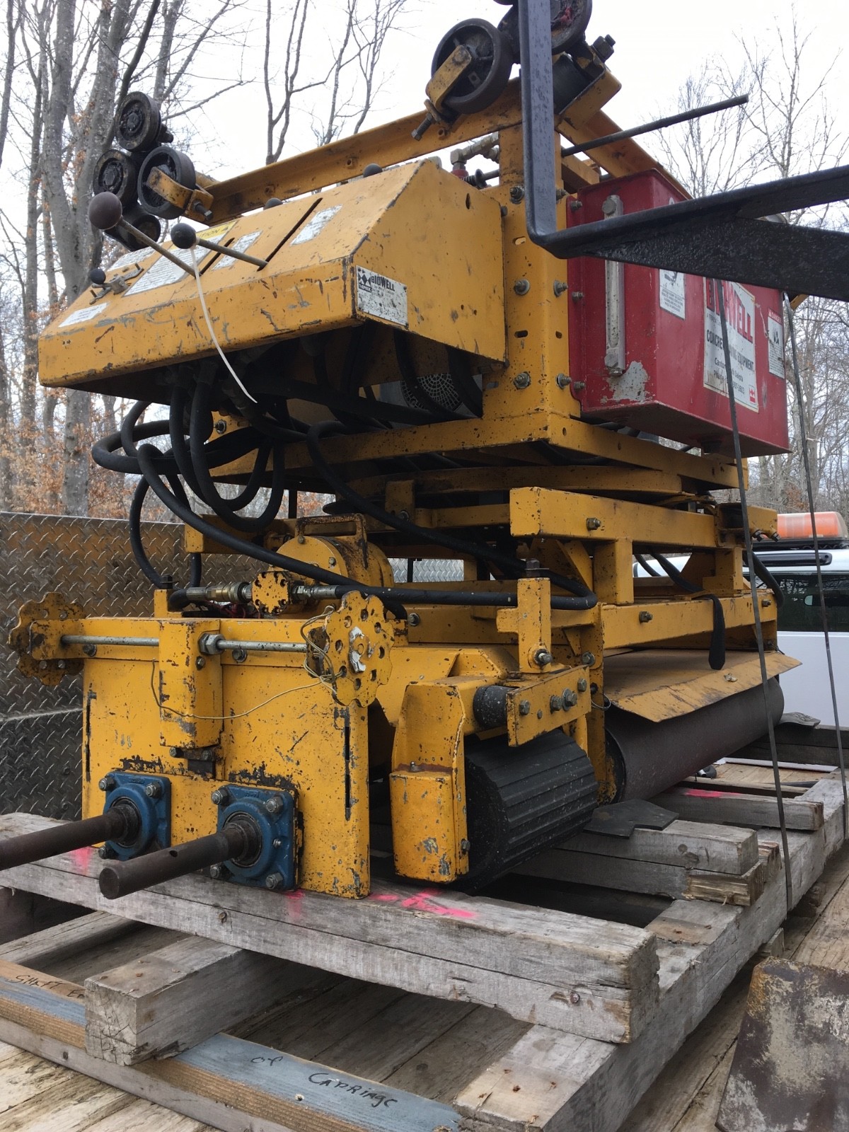 Two bidwell 362 concrete bridge and road pavers