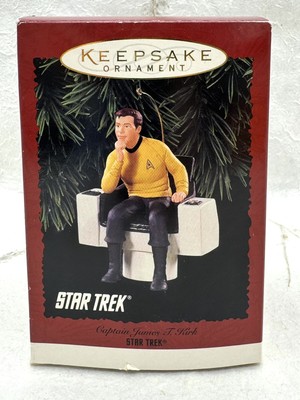 1995 Star Trek Hallmark Captain James T. Kirk Keepsake Ornament NIB