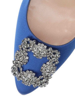 Pre-owned Manolo Blahnik High-heeled Shoe In Blue