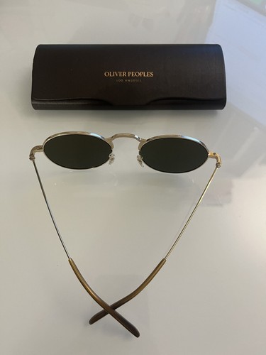 Pre-owned Oliver Peoples Weslie Polarized Sun 49-20-145 Mm In Dk Azure Ov1282st Msrp$691 In G-15
