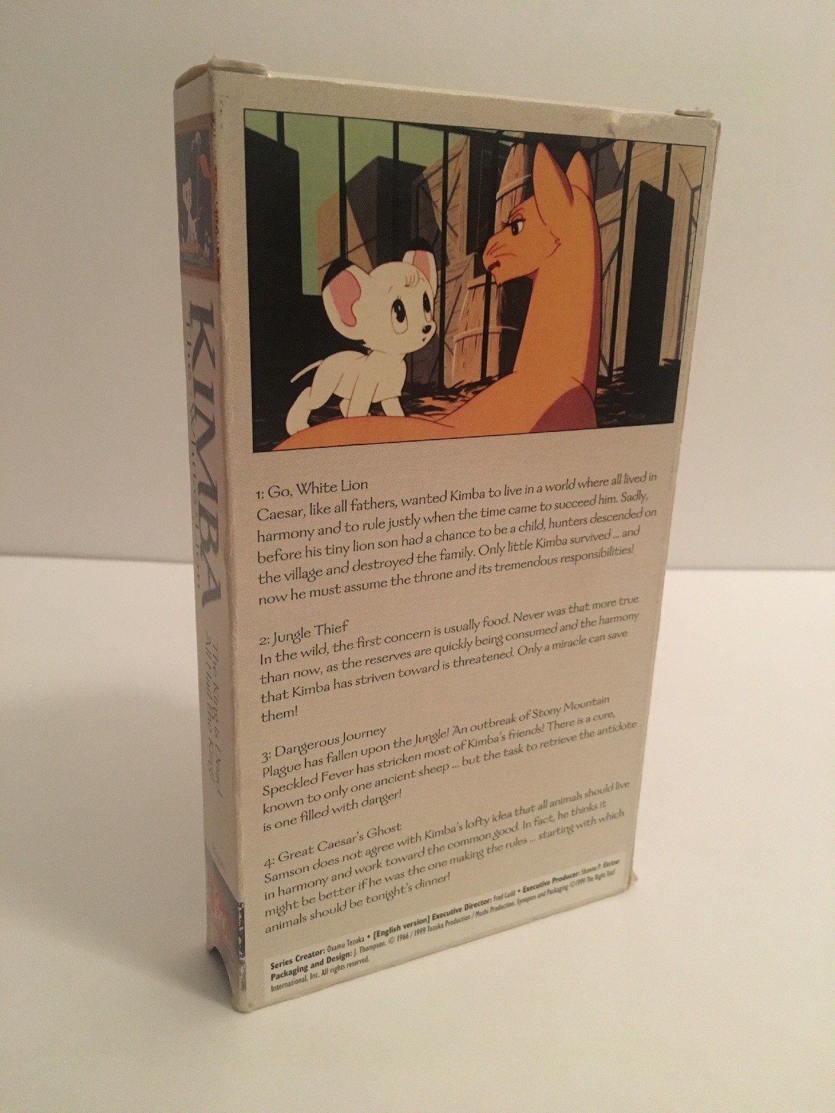 Kimba The White Lion (VHS 1999, English) Anime Osamu Tezuka