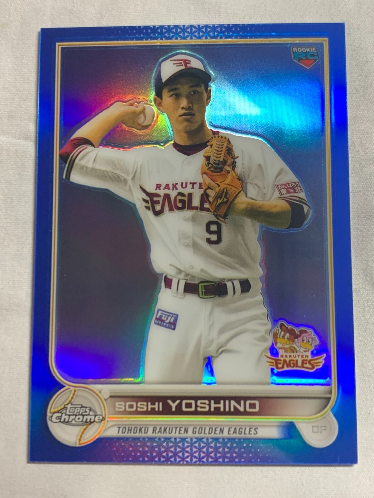 2022 Topps Chrome NPB Blue Soshi Yoshino Rookie RC /150 #100