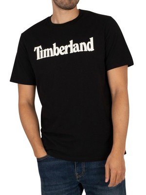 

Мужская футболка Timberland Kennebec Linear, черная, Черный, TB0A2C31-001