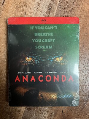 Anaconda w. Steelbook (Blu-ray, 1997, Region Free) *BRAND NEW/SEALED*