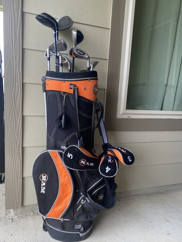 Clubs W/bag, 3 Head Covers And Adjuster