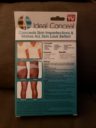 Ideal Conceal Medium to Dark Instant Body Enhancer As Seen On Tv NEW