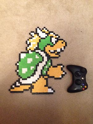 Massive Super Mario 3 Bowser NES Bead Pixel Art!** | eBay