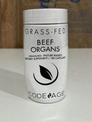Grass-Fed Beef Organs, Pasture-Raised, 180 Capsules Exp 4/26