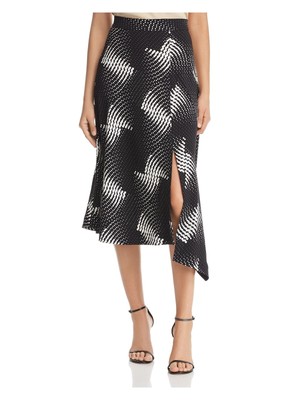 

KENNETH COLE NEW YORK Женская черная юбка-трапеция ниже колена с узором, Черный