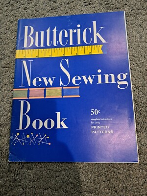 Butterick Printed Patterns New Sewing Book 1953 Vintage
