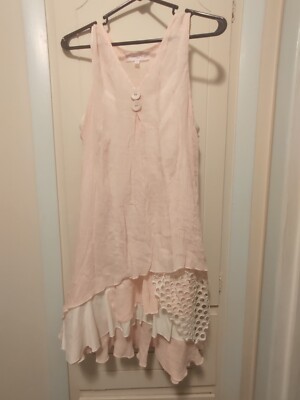 Pretty Angel Women's Two-piece Multi-layer Dress  Lb Tun Tunic Pink