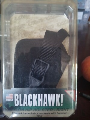 Blackhawk! Nylon Hip Holster - Right 09 2'' Small Frame 5 - Shot Revolvers...