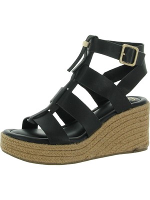 Женские туфли FRANCO SARTO на платформе и танкетке черного цвета 1-1/2 размера 6,5 М