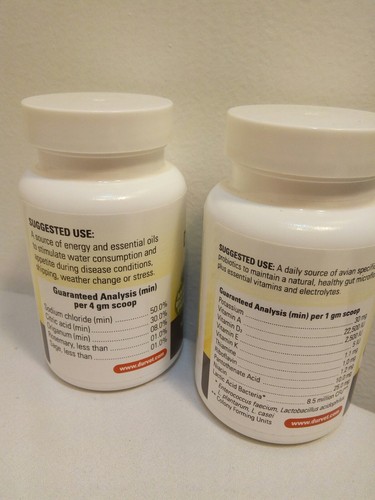 Lot Durvet Durastat with Oregano for Poultry 100 gm & Probiotics