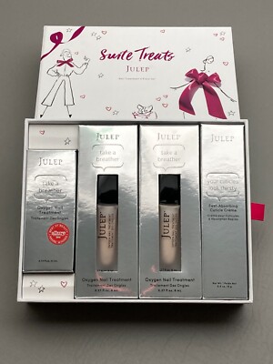 Julep Take A Breather Oxygen Nail Treatment & Cuticle Creme Four Items Box Set