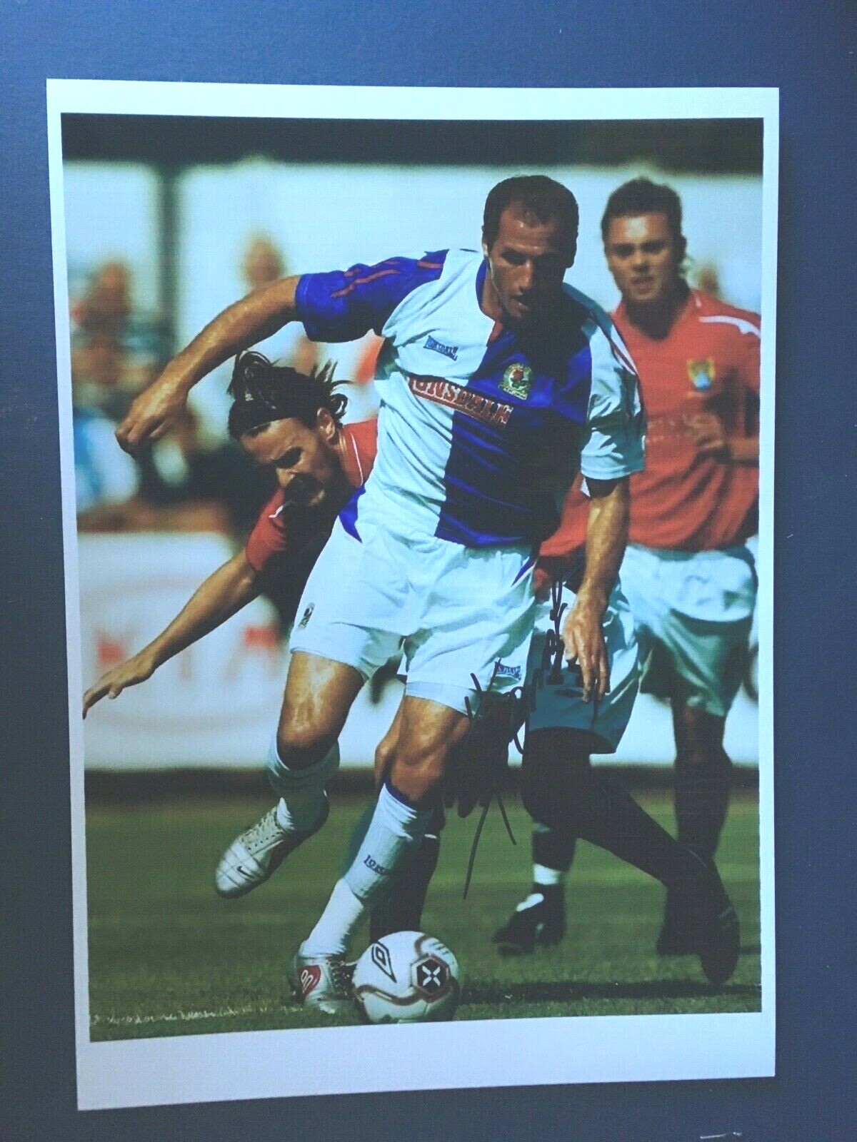 SHEFKI KUQI - FORMER BLACKBURN FOOTBALLER - SUPERB SIGNED PHOTO