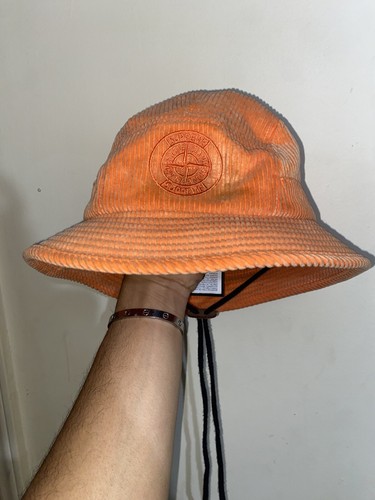 Supreme Stone  バケットハット バケハ ストーン Supreme x Stone Island corduroy hat Orange baseball cap dad