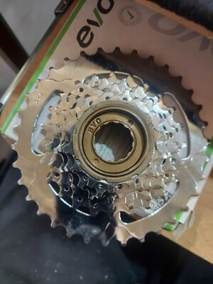 EVO 6 Speed S.I.S. Freewheel Shim/Sram Compatible 14-34T Chrome